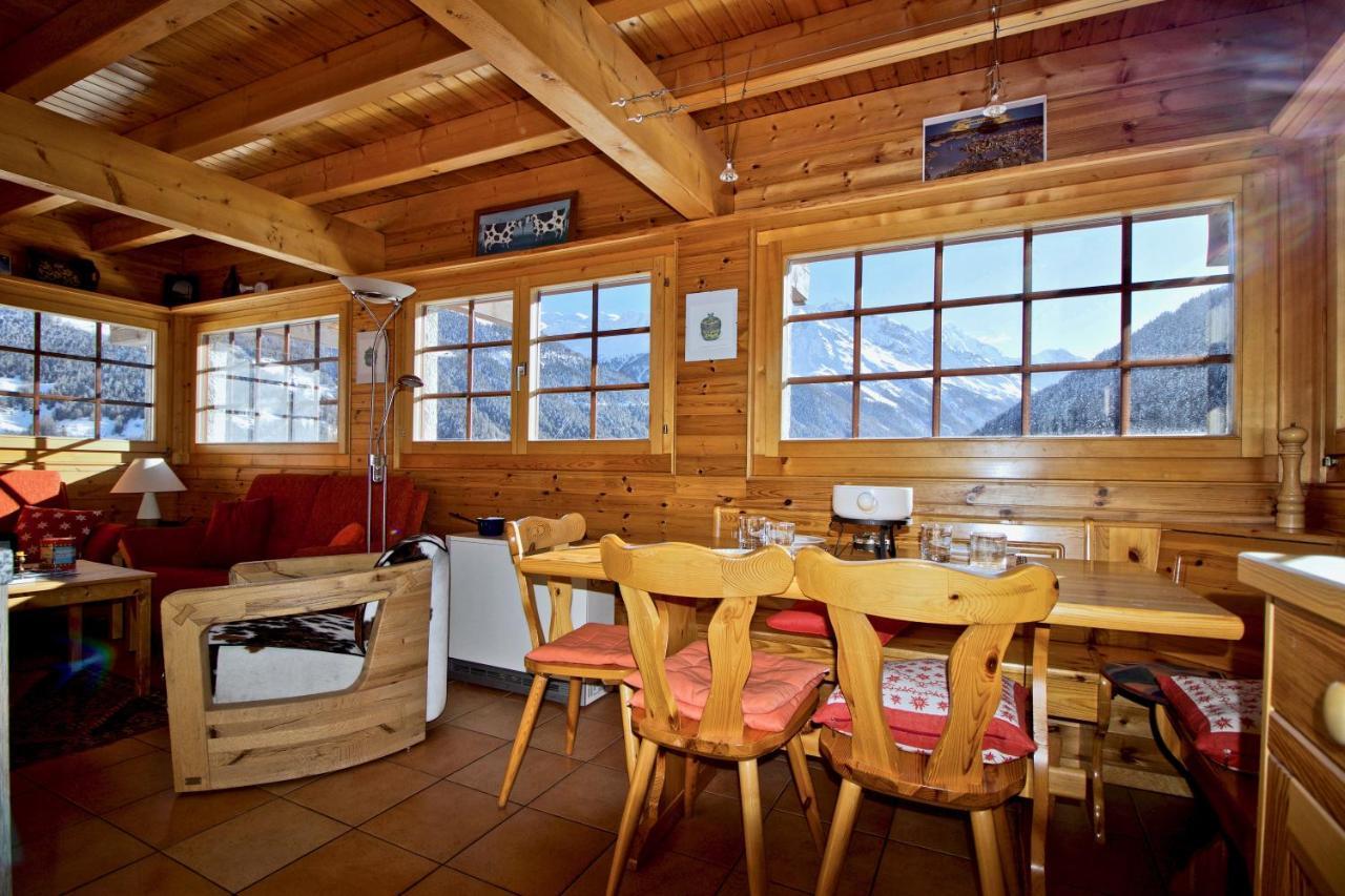 Chalet Abraxas With Astonishing View - Grimentz Exterior photo