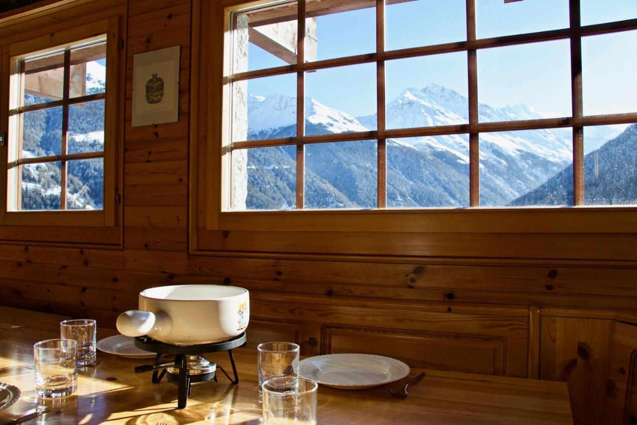 Chalet Abraxas With Astonishing View - Grimentz Exterior photo